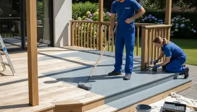 Deck painting in Nashville, TN by Nashville Paint Pros for durable, weather-resistant wood protection