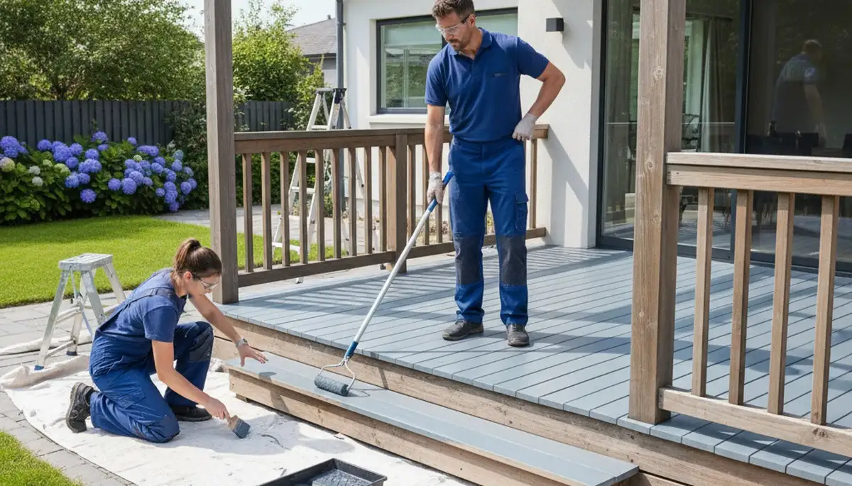 Deck painting in Nashville, TN by Nashville Paint Pros for lasting outdoor wood protection