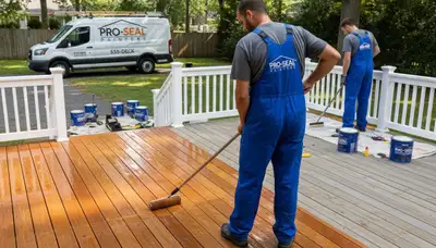 Professional deck sealing service in Nashville, TN to protect wood from weather and UV damage
