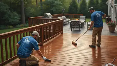 Professional deck staining service in Nashville, TN for weather-resistant wood protection