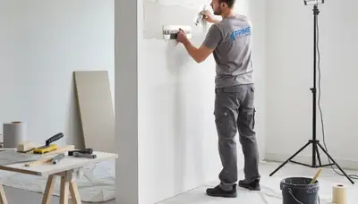 Drywall repair in Nashville, TN by Nashville Paint Pros fixing cracks and holes on interior walls