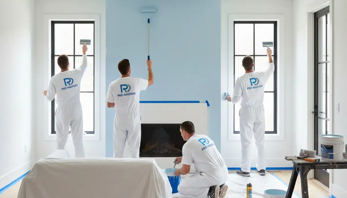 Interior house painting in Nashville, TN by Nashville Paint Pros for clean, durable wall finishes